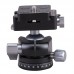 LG34Q Low Center of Gravity Ball Head Gimbal Quick Release Plate 75x45mm Portable Camera Gimbal