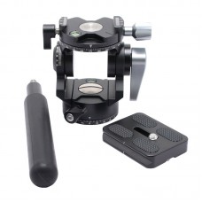 DV02P Portable Hydraulic Gimbal with Handle Bird Watching 2D Camera Gimbal 2.5KG Load Capacity