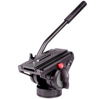DV80 Professional Bird Watching Aluminum Alloy Hydraulic Camera Gimbal 15KG Load Capacity with Detachable Handle