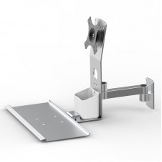 Z01-D01-01 Aluminum Alloy Monitor and Keyboard Bracket 450mm Engineering Tray 360-degree Adjustable Monitor Holder