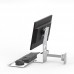 Z01-D01-01 Aluminum Alloy Monitor and Keyboard Bracket 450mm Engineering Tray 360-degree Adjustable Monitor Holder