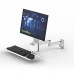 Z01-D01-01 Aluminum Alloy Monitor and Keyboard Bracket 450mm Engineering Tray 360-degree Adjustable Monitor Holder