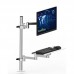 Z02-400A-450 Aluminum Alloy Industrial Computer Monitor and Keyboard Bracket with 15KG Load Capacity