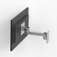 XSZ02 Aluminum Alloy Monitor Bracket Wall Mount Flexible Monitor Holder with 10KG Load Capacity (Single Rotating Arm)