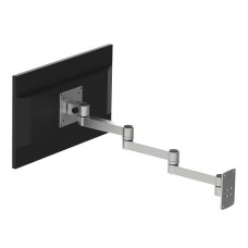 XSZ02 Aluminum Alloy Monitor Bracket Wall Mount Flexible Monitor Holder with 10KG Load Capacity (Three Rotating Arms)