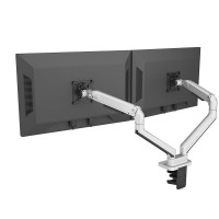 Silvery V8-2S Monitor Bracket 3-11KG 17-38 Inches Desktop Computer Expansion Height Increasing Mount (Dual Arms)