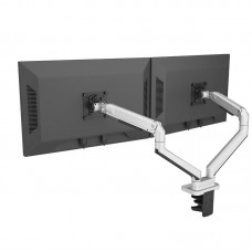 Silvery V8-2S Monitor Bracket 3-11KG 17-38 Inches Desktop Computer Expansion Height Increasing Mount (Dual Arms)
