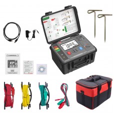 FUZRR ES3000P Multifunctional Micro-controller 3-Wire Ground Resistance Tester 0-20Kohms High Precision Earth Resistance Tester