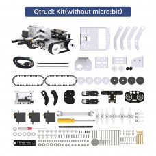 Hiwonder Qtruck Robot Car Kit Tracked Line-Following & Transport + 3DOF Robot Arm without Micro:bit