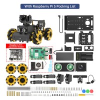 Hiwonder TurboPi Raspberry Pi Robot Car Kit Mecanum Wheel Car (Standard Kit with Raspberry Pi 5 8GB)