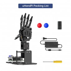 Hiwonder uHandPi AI Vision Robotic Hand Programmable Robot Left Hand with Raspberry Pi 5 (4GB)