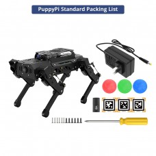 Hiwonder PuppyPi Standard Kit Quadruped Robot Dog ROS Robot with Raspberry Pi 5 (4GB) and AI Vision