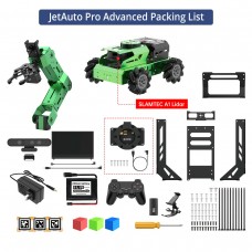 Hiwonder JetAuto Pro AI Robot Car Robotic Arm (Advanced Version Jetson Nano 4GB + Microphone Array)
