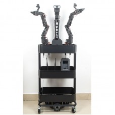 XLeRobot SO-ARM101 Mobile Robot (Expansion Kit + 2 Follower Arms + Chassis + Cart + Raspberry Pi 5)