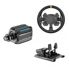 MOZA R25 Ultra 25Nm DD Wheel Base + 13" RS V2 Racing Wheel + mBooster Active Pedal Set (2-Pedal)