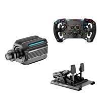 MOZA R25 Ultra 25Nm DD Wheel Base + 11.8" GS V2P GT Wheel + mBooster Active Pedal Set (2-Pedal)