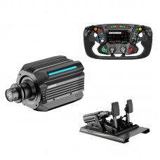 MOZA R21 Ultra 21NM DD Wheel Base + ESSENZA SCV12 Steering Wheel + mBooster Active Pedal Set (2-Pedal)
