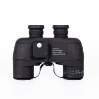 Black 10x50 Navigation LED Compass Binocular Waterproof and Antifog ED Telescope 10X IR Rangefinder Binocular