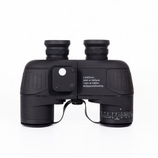 Black 10x50 Navigation LED Compass Binocular Waterproof and Antifog ED Telescope 10X IR Rangefinder Binocular