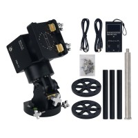 TeSeek Black HM-17PE Harmonic Equatorial Mount 18KG Load Capacity with GOTO Hand Controller and Height Extension Support