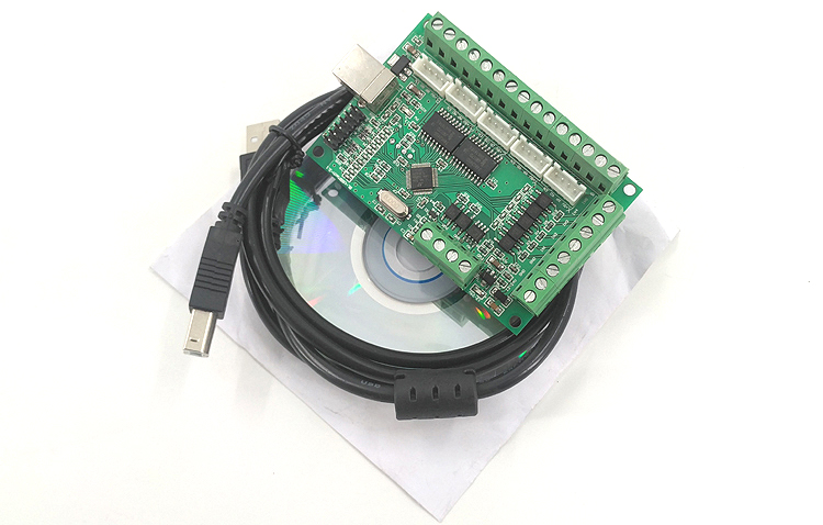 5-Axis USB MACH3 CNC Breakout Board 100KHz Driver Motion Controller AM9587 dl45