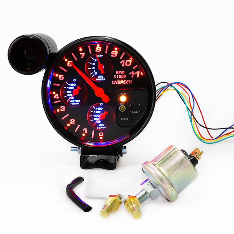 GM50H Generator LCD Multifunction Meter Diesel Engine Monitor Oil pressuregauge 
