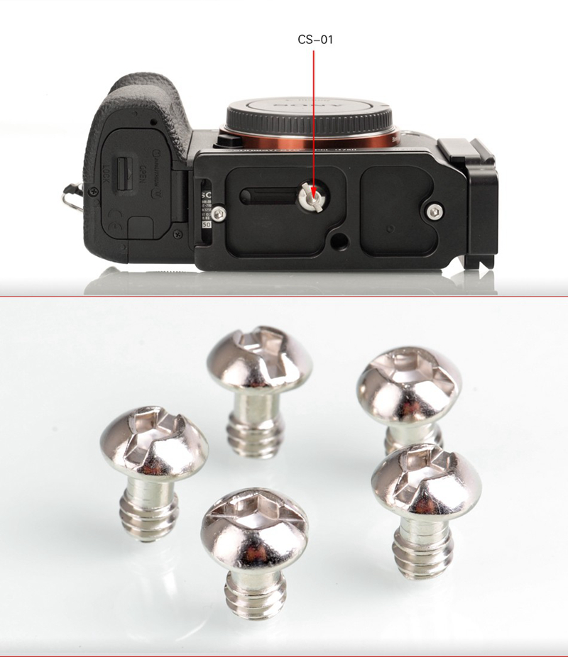 5pcs CS1 Camera Screws 1/420 Captive Screw Stainless Steel