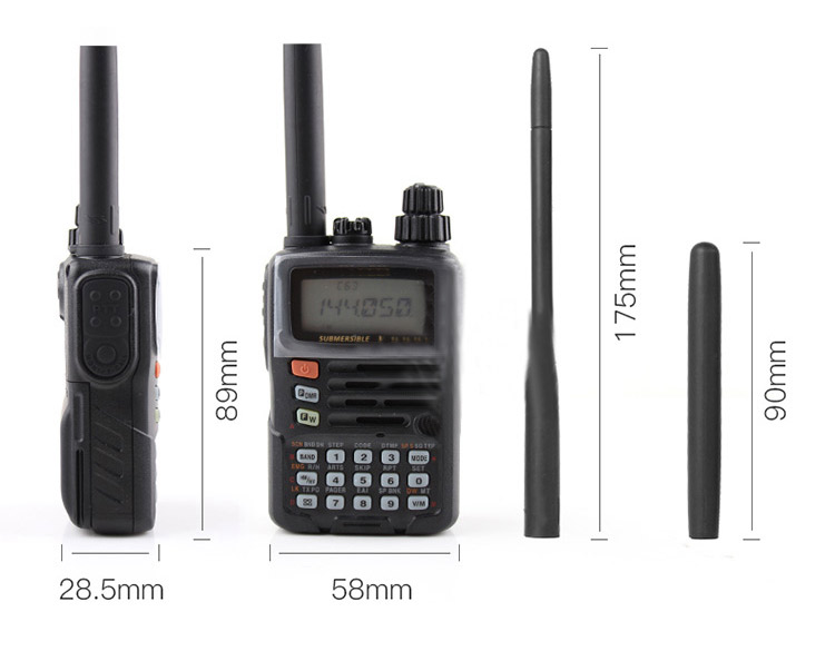 For YAESU VX-6R Dual Band Transceiver UHF VHF Radio IPX7 For YAESU VX-6R Dual Band Transceiver UHF VHF Radio IPX7