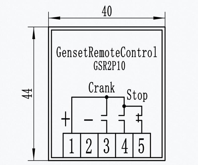 Maxgeek Generator 2 Ways Remote Start Stop Control Genset Controller w/ Antenna 