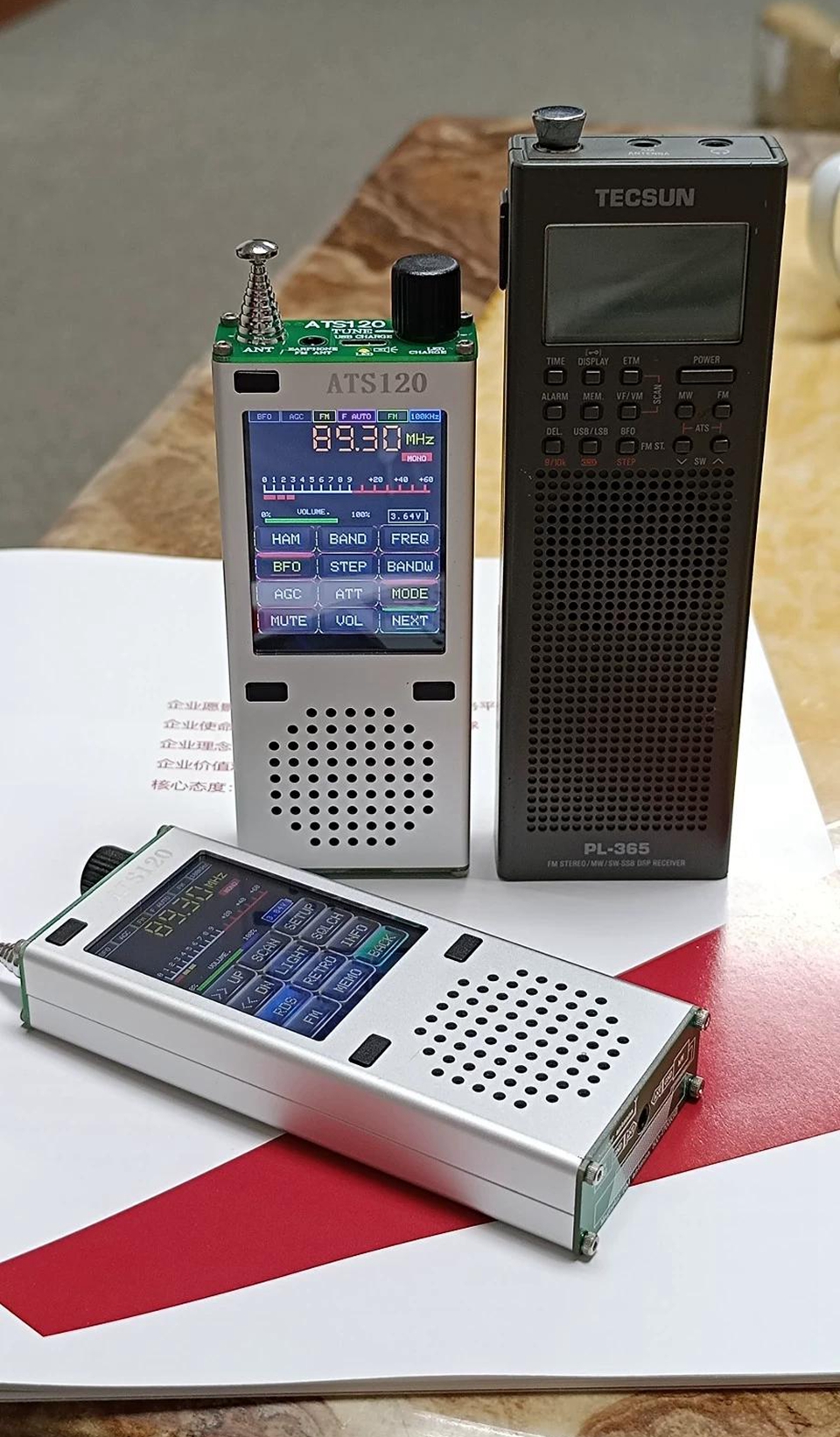 New ATS120 Portable Radio Receiver Full Band FM AM Radio w/ TFT