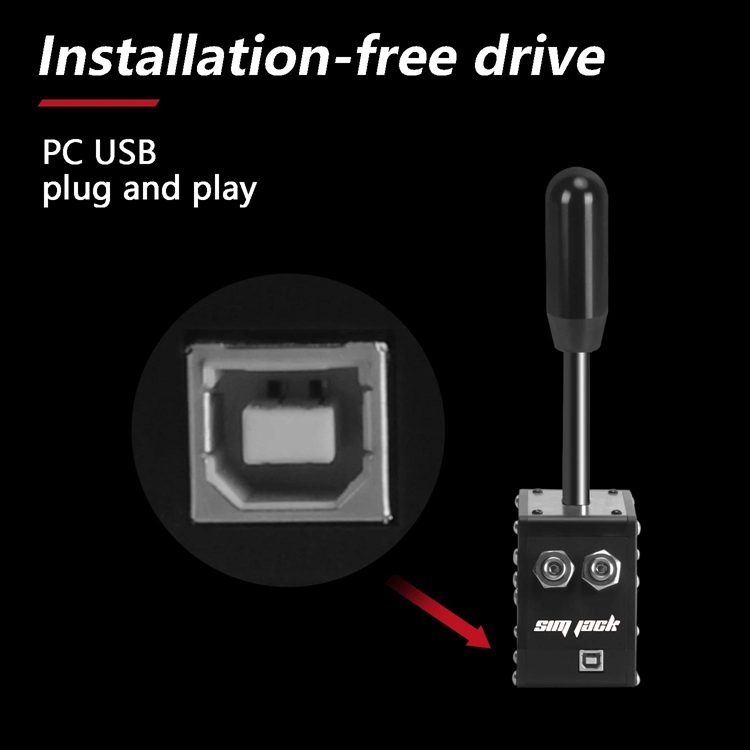 SIM JACK SQB002-L Long Version USB Sequential Shifter RC Games Gearshift  for PC