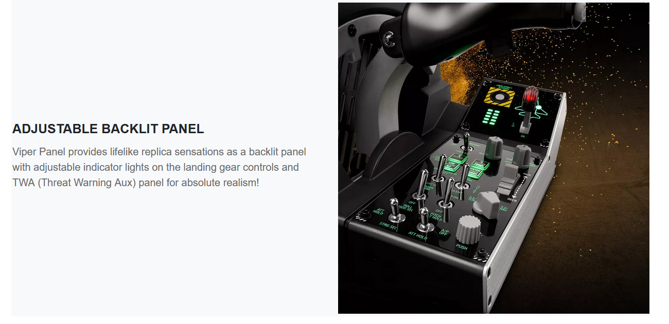 Original F16 Viper TQS Mission Pack HOTAS Warthog Joystick Original F16 Viper TQS Mission Pack HOTAS Warthog Joystick