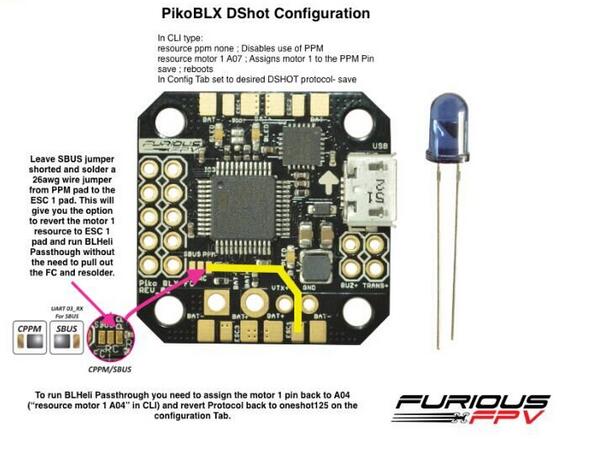 PIKO BLX Micro Flight Controller FC for FPV Quad Race F3 ... quadcopter esc wiring 